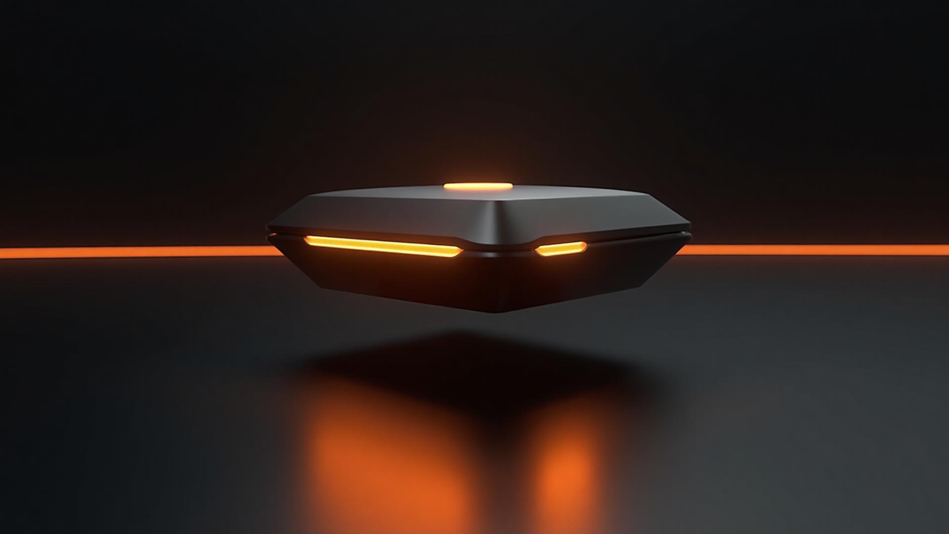 SeismoGuard earthquake detection device with glowing amber indicators